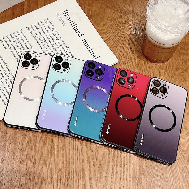 Luxury Gradient Shockproof Mag Safe Case For Apple iPhone 15 Pro Max 14 13  12