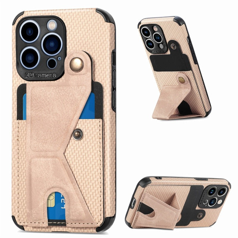 Luxury Card Holder Wallet Leather Case for iPhone 11 12 13 14 Pro Max Card Holder Magnetic Cover Leather Wallet Card Holder case