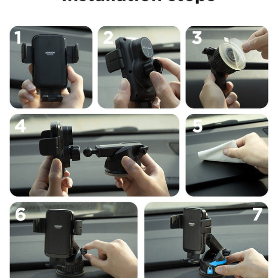 15W Car Phone Holder Wireless Charger Car Charger Stable Rotatable Air Vent Dashboard Phone Holder Car Charger Support