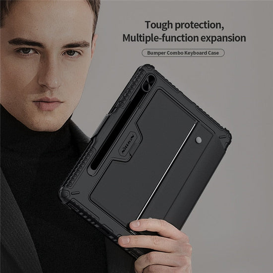 NILLKIN For Samsung Galaxy S8 S8 5G Bumper Combo Keyboard Case Bluetooth Lens Protector Case With Pen Tray For Samsung Galaxy S8