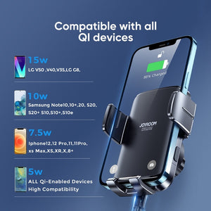 15W Car Phone Holder Wireless Charger Car Charger Stable Rotatable Air Vent Dashboard Phone Holder Car Charger Support