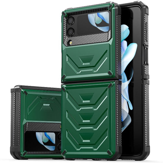 Rugged Phone Case for Samsung Galaxy Z Flip 4 3 Shockproof and Anti-Scratch Silicone Bumper Case for Galaxy Z Flip 4