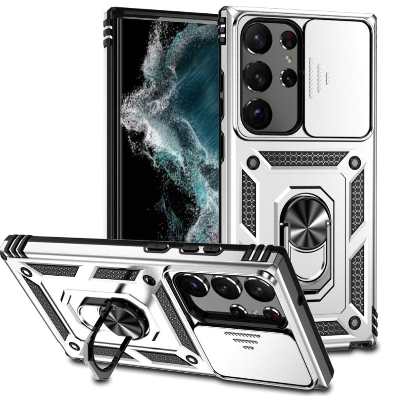 Military Grade Heavy Duty Protective Phone Case With Magnetic Holder For Samsung S23/S23 Plus/S23 Ultra