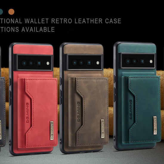 Luxury Detachable Magnetic Leather Wallet Case Card Holder Phone Stand For Google Pixel 7 Pro Magnet Book Flip Cover Purse Bags