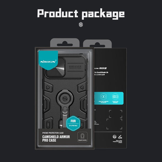 For iPhone 13 Pro Max Case For iPhone 14 Pro Max NILLKIN CamShield Armor Pro Magnetic Case Slide Camera Case With Ring Kickstand