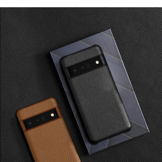 LANGSIDI Cowhide Genuine Leather Case for Google Pixel 7 6 PRO 6A Luxury Fashion Back Cover for Google Pixel 7 pro 6A