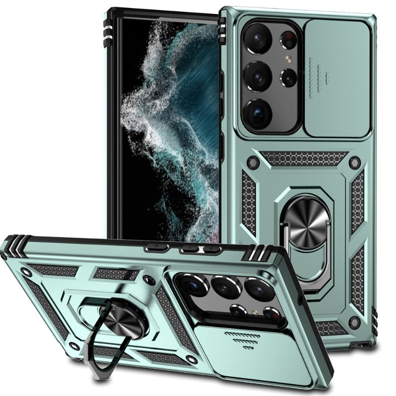 Military Grade Heavy Duty Protective Phone Case With Magnetic Holder For Samsung S23/S23 Plus/S23 Ultra