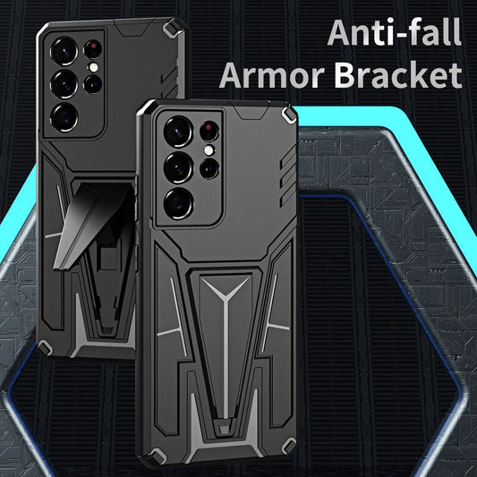 ShockProof Armor Magnetic Phone Case With Bracket For Samsung Galaxy S23 S22