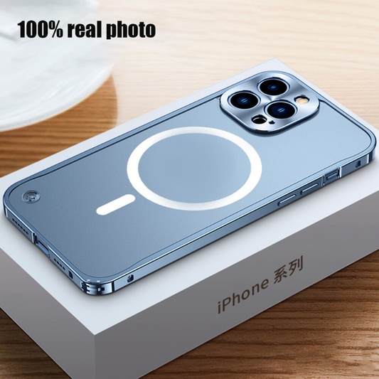 Magsafe Phone Case Aluminum Luxury Ultra Thin Metal Phone Case With Lens Protection