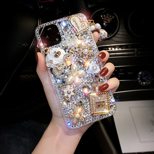 Bling Diamond Rhinestone Flower Phone Case For IPhone