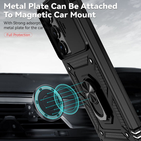 Military Grade Heavy Duty Protective Phone Case With Magnetic Holder For Samsung S23/S23 Plus/S23 Ultra