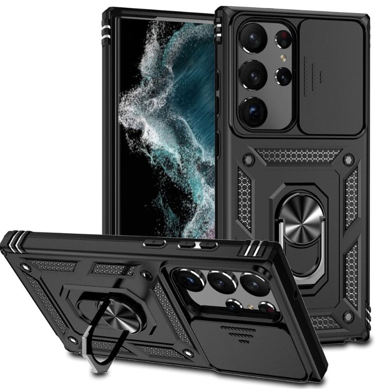 Military Grade Heavy Duty Protective Phone Case With Magnetic Holder For Samsung S23/S23 Plus/S23 Ultra