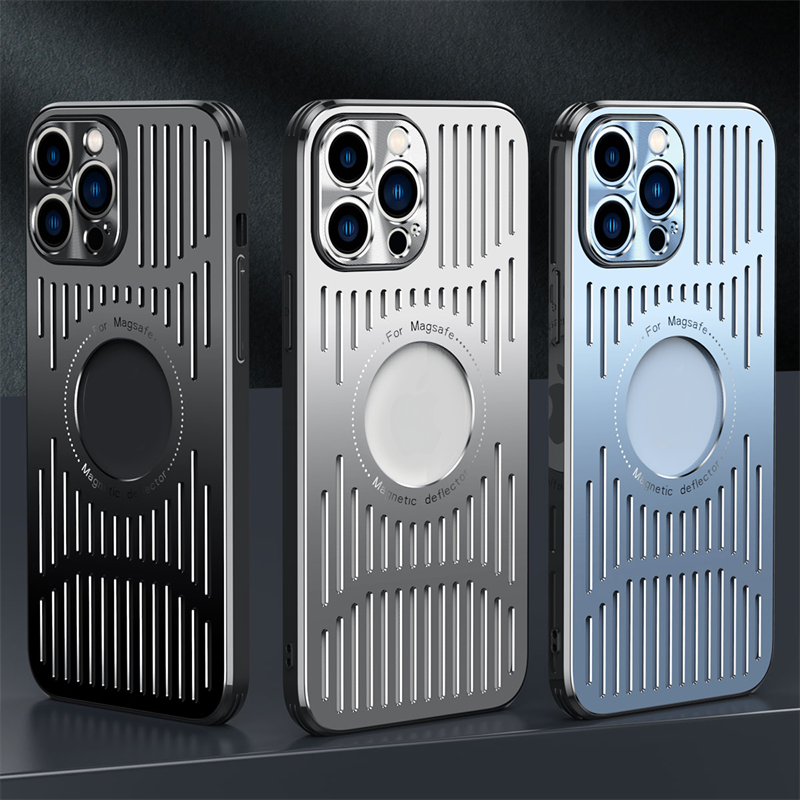 Aluminum Alloy Heat Dissipation Breathable Magsafe Phone Case