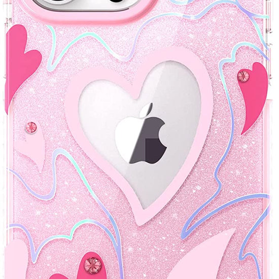 Kingxbar Flashing Gradient Cover iPhone13 14 Pro Max Case iPhone 14 Plus Cover Anti-drop Case Colorful Fashion CellPhone Gifts