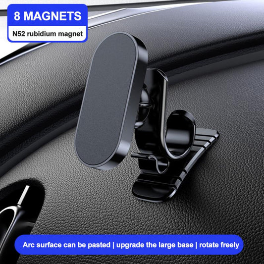 D6 Magnetic Car Phone Holder Stand 360 Degree Rotating Below 6 Inches Car Mount Mobile Cell Phone Bracket Bottom Sticker