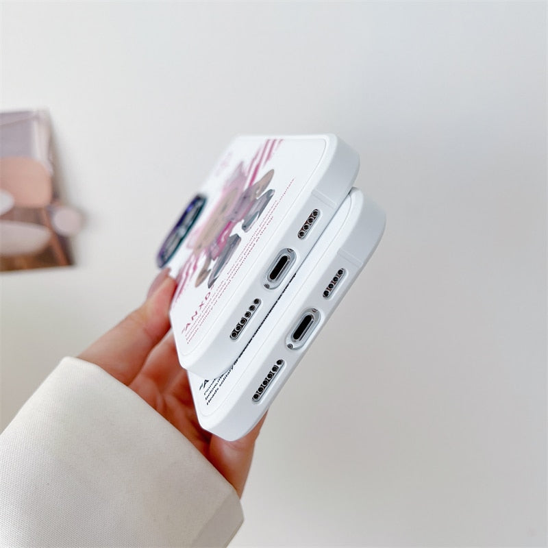 For iPhone 14 ProMax Magsafe Case iPhone 13 pro 12 11 promax Metal Gradient Mirror Macsafe Magnetic Transparent Rear Cover