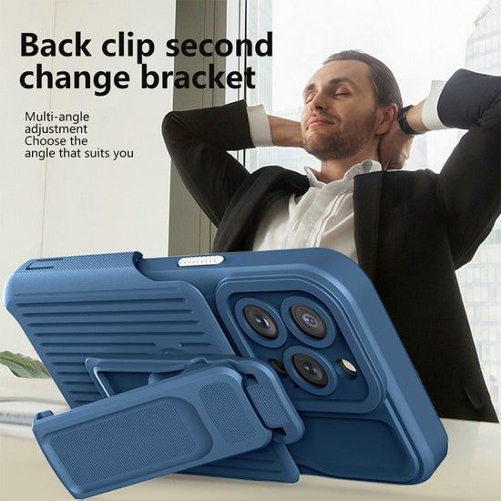 2 in 1 Backpack Clip Stand Holder Phone Case For iPhone 14 13 12 11 Pro Max 14 Plus Outdoor Carrying Shockproof Protection Cover