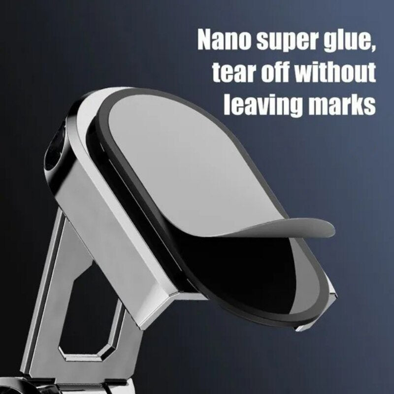 Magnetic Car Phone Holder Foldable Magnetic Phone Mount Multi-Functional 360° Rotation Desk Phone Holder Car Dashboard Bracket