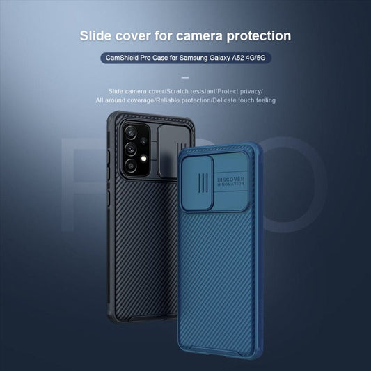 Galaxy A53 A52 A72 Case with Camera Cover,A53 A52 A72 5G Slim Fit Thin Polycarbonate Protective Shockproof Cover with Slide Camera Cover, Upgraded Case for Samsung Galaxy A53 A52 A72