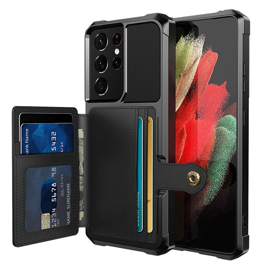 Card Holders Wallet Magnetic Leather Phone Case For Samsung