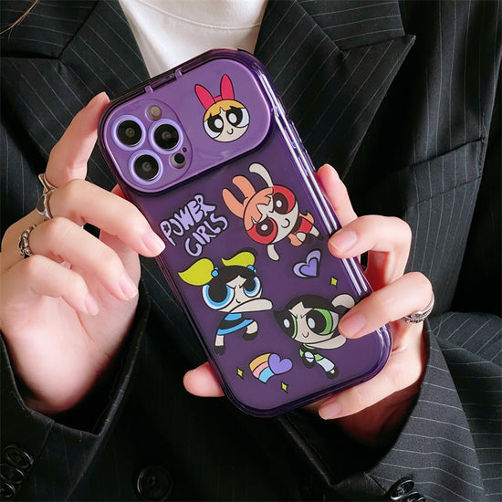 Cute Cartoon Pendant Flip Mirror Phone Case For iPhone 14 13 12 11 Pro Max 14 Plus Soft Silicone Cover For iphone 14pro Funda