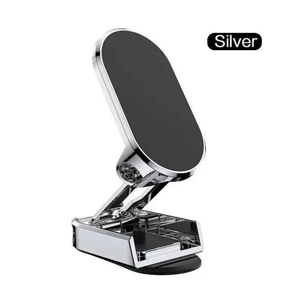 Magnetic Car Phone Holder Foldable Magnetic Phone Mount Multi-Functional 360° Rotation Desk Phone Holder Car Dashboard Bracket
