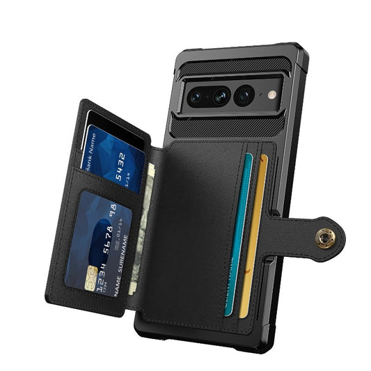 Magnetic Leather Wallet Cards Phone Case For Google Pixel
