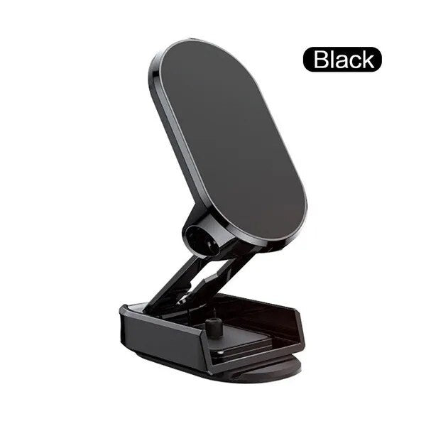 Magnetic Car Phone Holder Foldable Magnetic Phone Mount Multi-Functional 360° Rotation Desk Phone Holder Car Dashboard Bracket