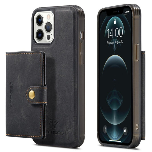 2in1 Magnetic Removable Wallet Phone Cases For iPhone 14 13 12 11 Pro Max 13 12Mini With Buttons Card Slots Flip Back Cover Support Wireless