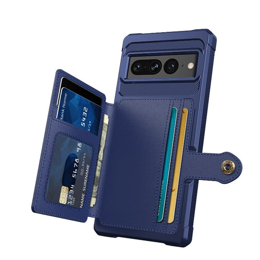 Magnetic Leather Wallet Cards Phone Case For Google Pixel