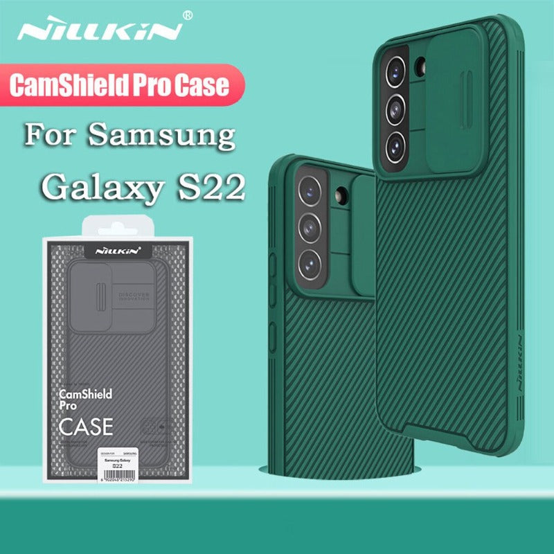 Nillkin Samsung Galaxy S22 Ultra Case, CamShield S22 Ultra Phone Case with Slide Camera Cover Protector Hard PC & TPU Slim Protective Case for Samsung Galaxy S22 Ultra 5G 6.8''